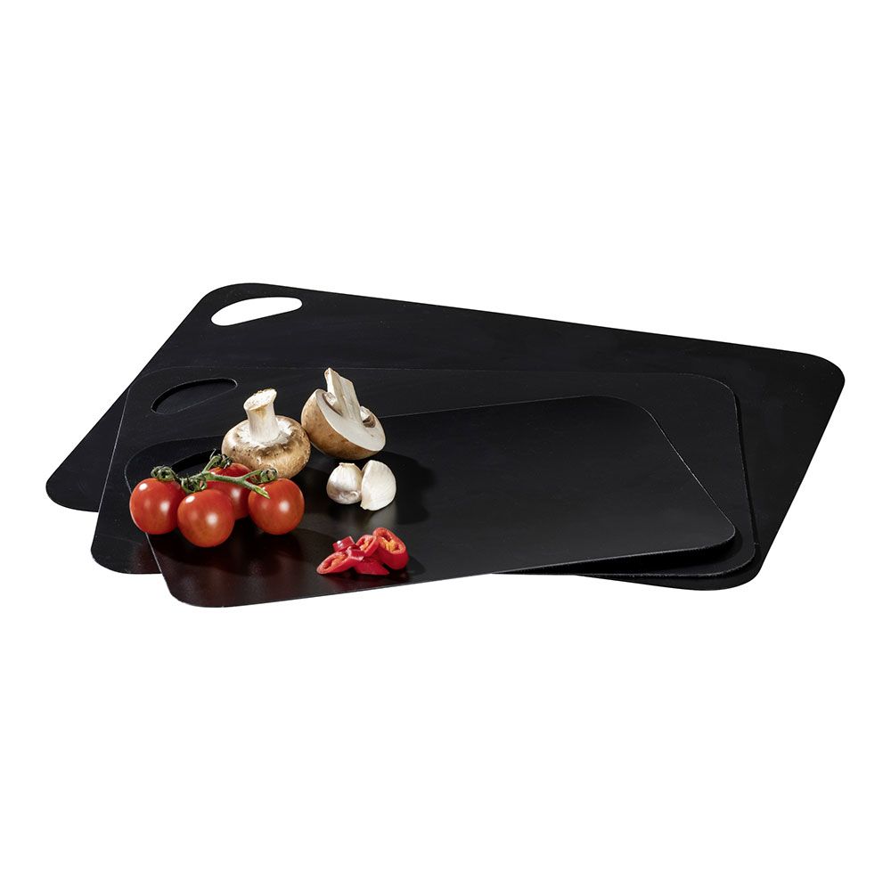 TABLAS DE CORTE 3 uds COLOR NEGRO 38 x 29 x 0,15 cm / 33,5 x 24 x 0,15 cm / 28 x 18 x 0,15 cm - Imagen 3