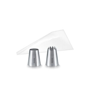 KIT CROQUETAS GRANDCHEF CON 10 BOLSAS Y 2 BOQUILLAS
