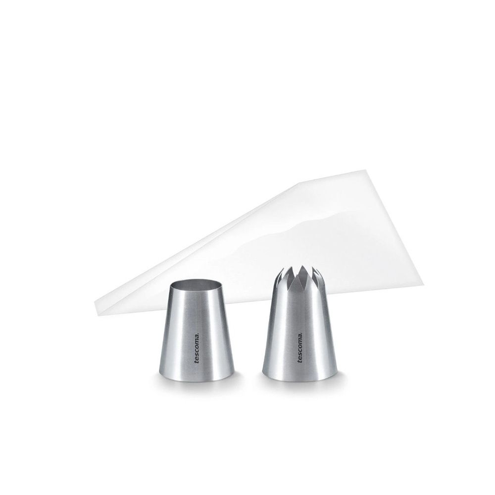 KIT CROQUETAS GRANDCHEF CON 10 BOLSAS Y 2 BOQUILLAS