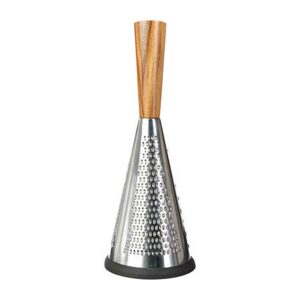 RALLADOR ACERO INOXIDABLE / ACACIA Ø11,5 x 25,5 cm