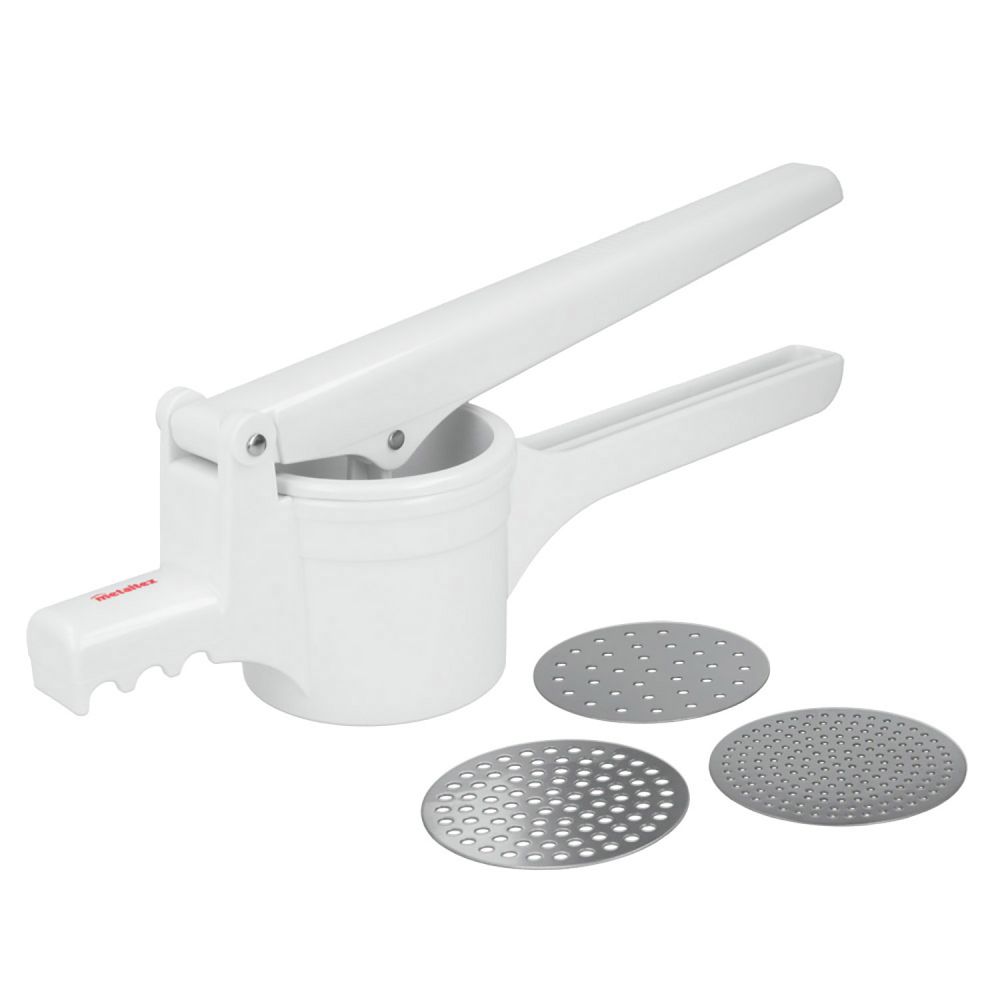 PRENSAPATATAS CON 3 DISCOS INOXIDABLES 36 cm