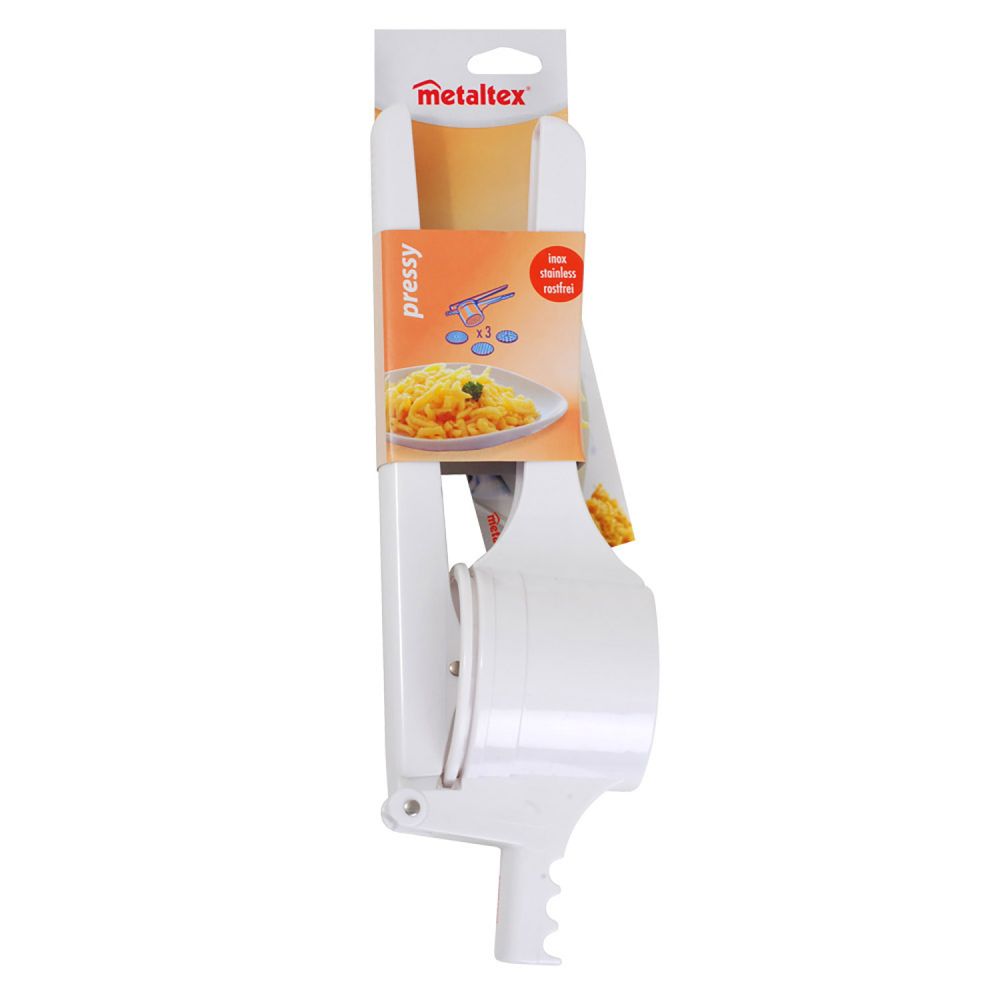 PRENSAPATATAS CON 3 DISCOS INOXIDABLES 36 cm - Imagen 2