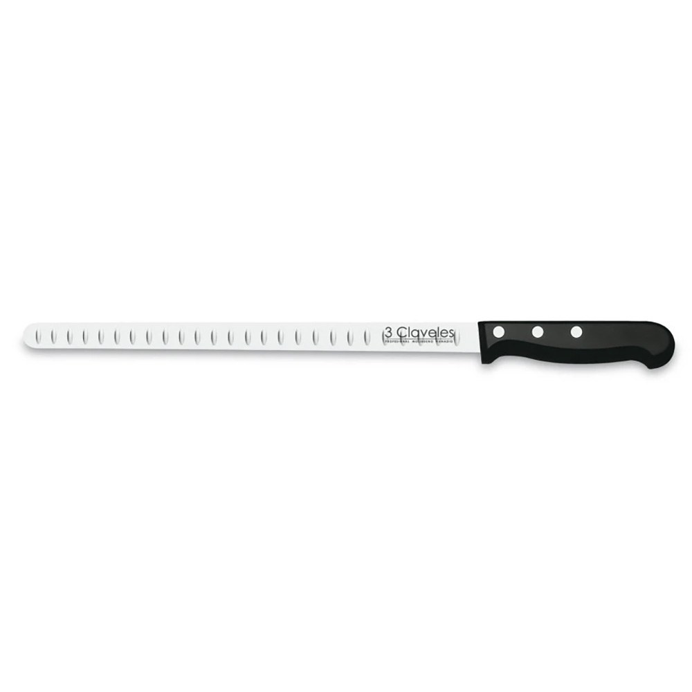 CUCHILLO JAMONERO ALVEOLADO POM 29 cm