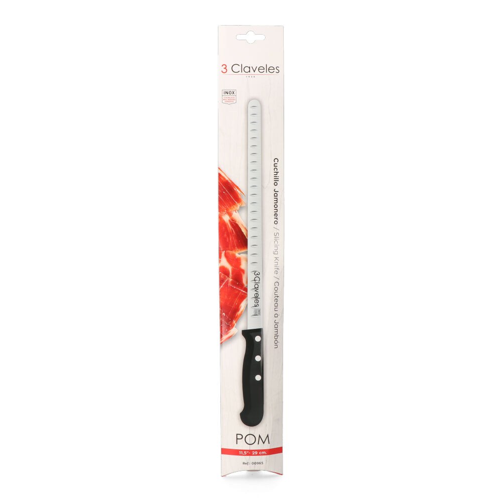 CUCHILLO JAMONERO ALVEOLADO POM 29 cm - Imagen 2