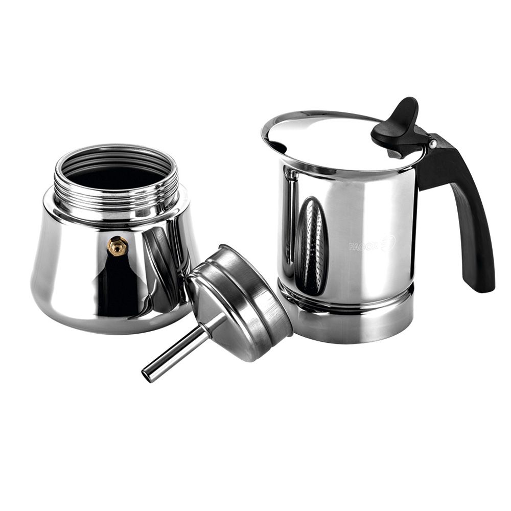 CAFETERA ETNICA DE ACERO INOXIDABLE 18 / 10, 6 tazas - Imagen 4
