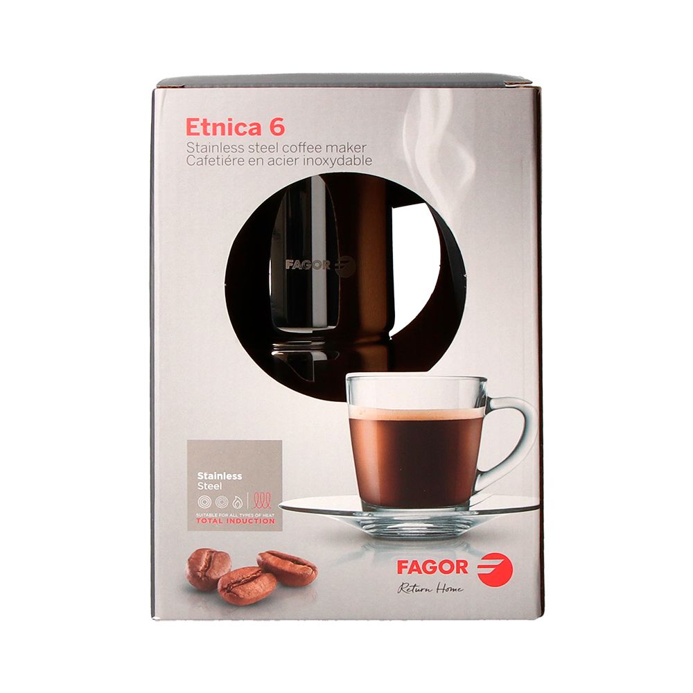 CAFETERA ETNICA DE ACERO INOXIDABLE 18 / 10, 10 tazas - Imagen 6
