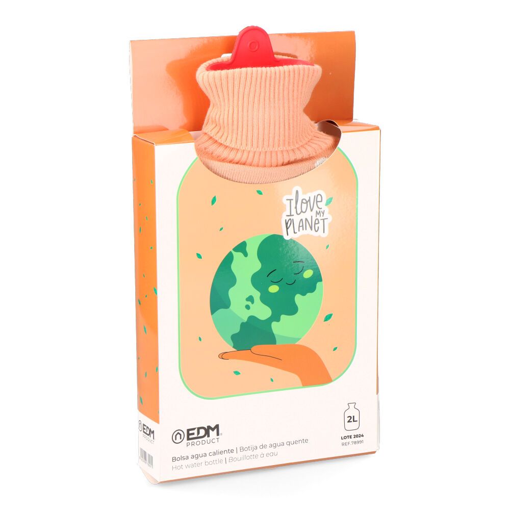 BOLSA DE AGUA CALIENTE 2 L MODELO CUIDAR EL PLANETA - Imagen 2