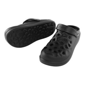 ZUECOS PARA JARDÍN Y CASA PERFORADO NEGRO TALLA 45