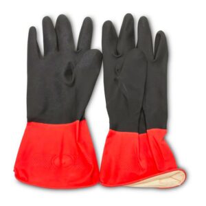 GUANTE DE LÁTEX, BICOLOR, TALLA ÚNICA