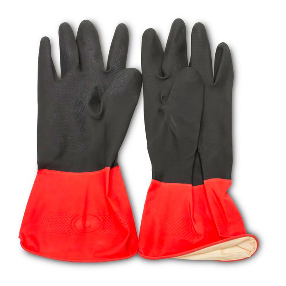 GUANTE DE LÁTEX, BICOLOR, TALLA ÚNICA
