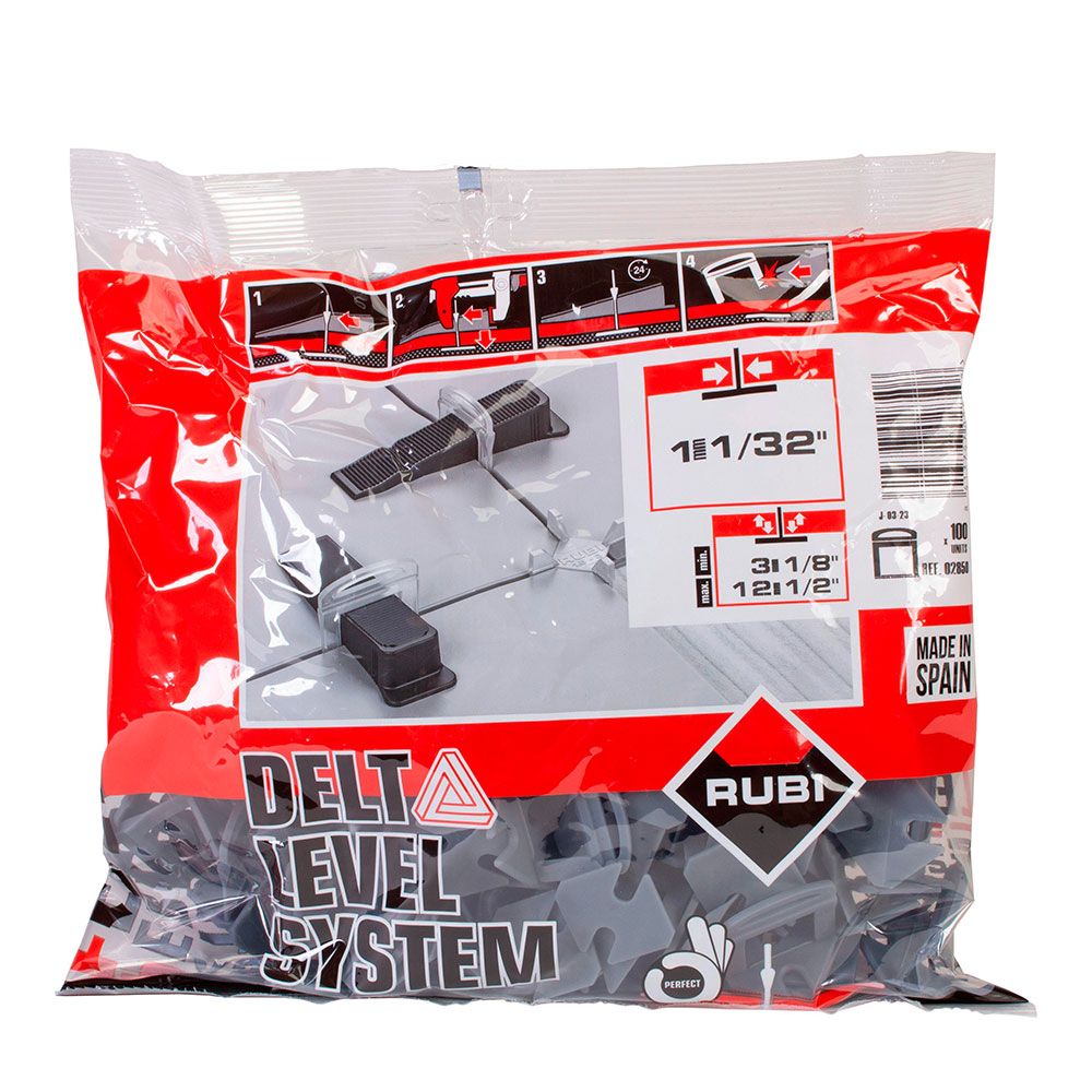 BRIDA 3-12mm 1mm DELTA LEVEL SYSTEM (B-100 unid.) R2850 RUBI - Imagen 2