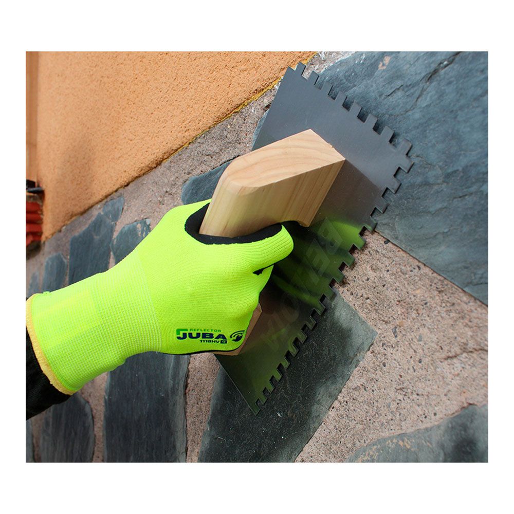 GUANTE POLIÉSTER / ELASTANO PALMA NITRILO FOAM, ALTA VISIBILIDAD, TÁCTIL, T-08 - Imagen 3