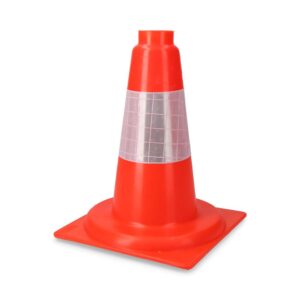 CONO DE SEÑALIZACION POLIPROPILENO NARANJA 30cm REFLEX