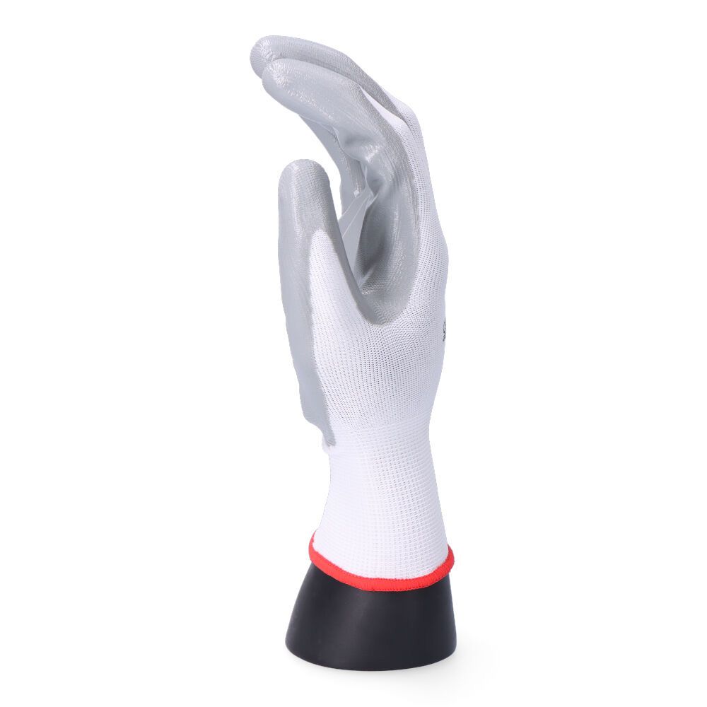 GUANTE POLIÉSTER CON PALMA NITRILO PARA BRICOLAJE, T-09 - Imagen 3
