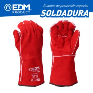 GUANTE PIEL DE SERRAJE COSIDO HILO PARA-ARAMIDA, SOLDADURA, T-10