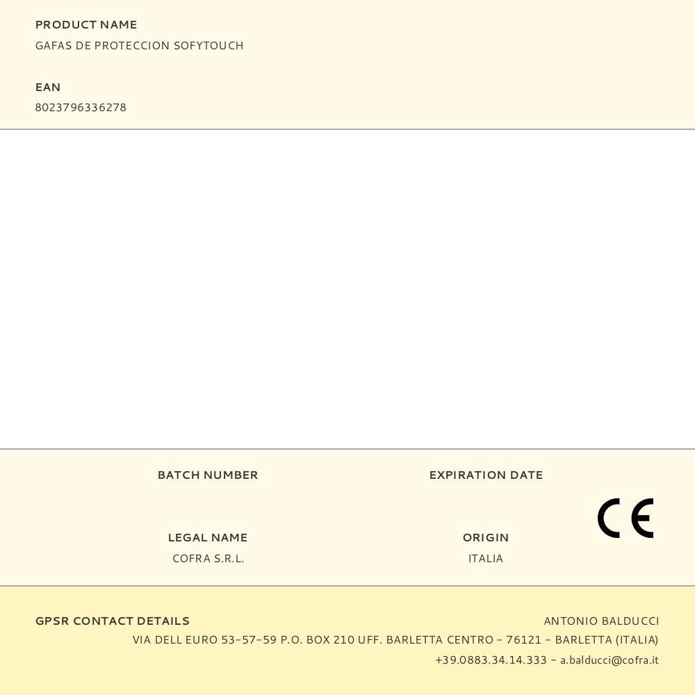 GAFAS DE PROTECCION SOFYTOUCH - Imagen 3