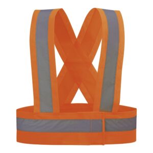 TIRANTES DE ALTA VISIBILIDAD COLOR NARANJA FLUOR HVTORA TALLA M