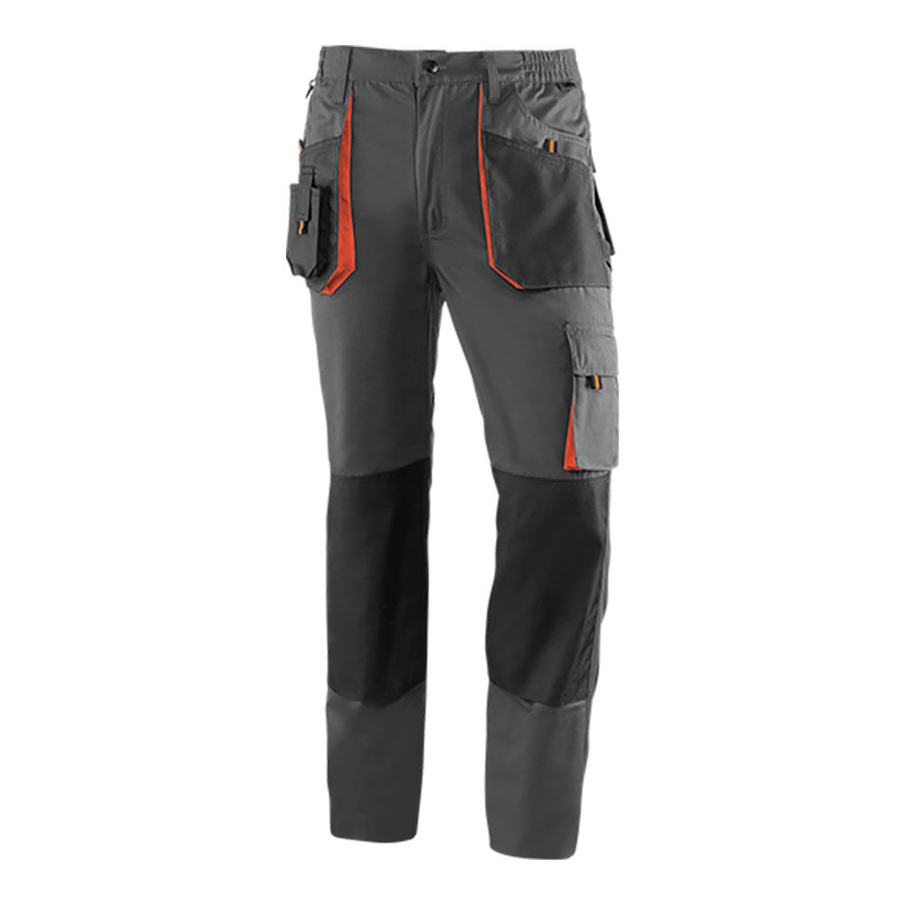 PANTALÓN LARGO TOP RANGE GRIS/NEGRO/NARANJA.TALLA L