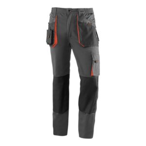 PANTALÓN LARGO "TOP RANGE" GRIS/NEGRO/NARANJA. TALLA XXL