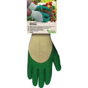 GUANTE POLIÉSTER CON PALMA LÁTEX PARA JARDINERÍA, T-09