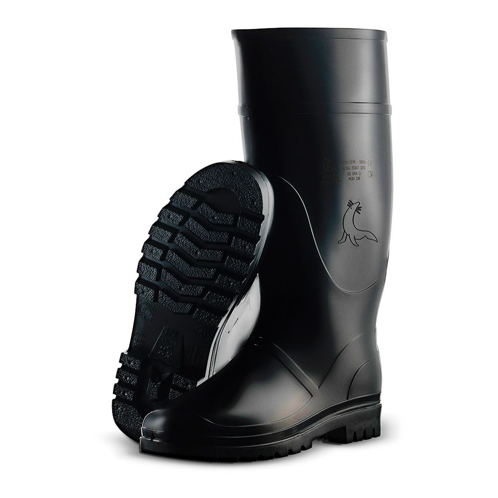 BOTA DE AGUA CAÑA ALTA COLOR NEGRO TALLA 45