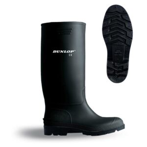 BOTA DE AGUA PVC CAÑA ALTA NEGRA TALLA 37