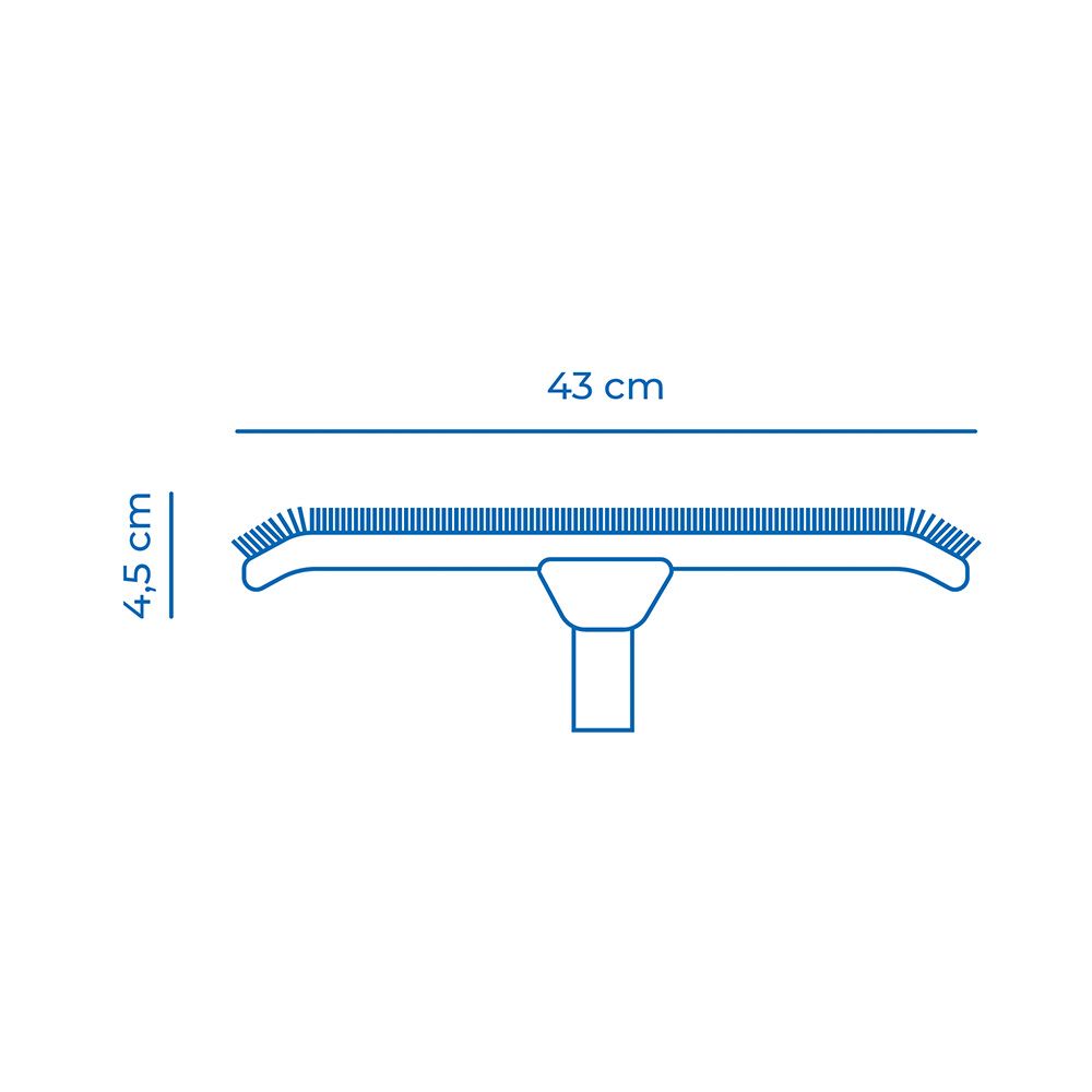 CEPILLO DE PISCINA PARA BORDES 43 x 14,5 x 4,5 cm - Imagen 2