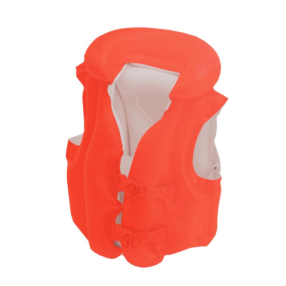 SALVAVIDAS DELUXE COLOR NARANJA 50 x 47 cm