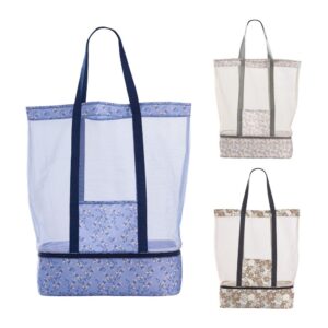 BOLSA DE PLAYA CON ENFRIADOR COLORES SURTIDOS 53 x 16 x 39 cm