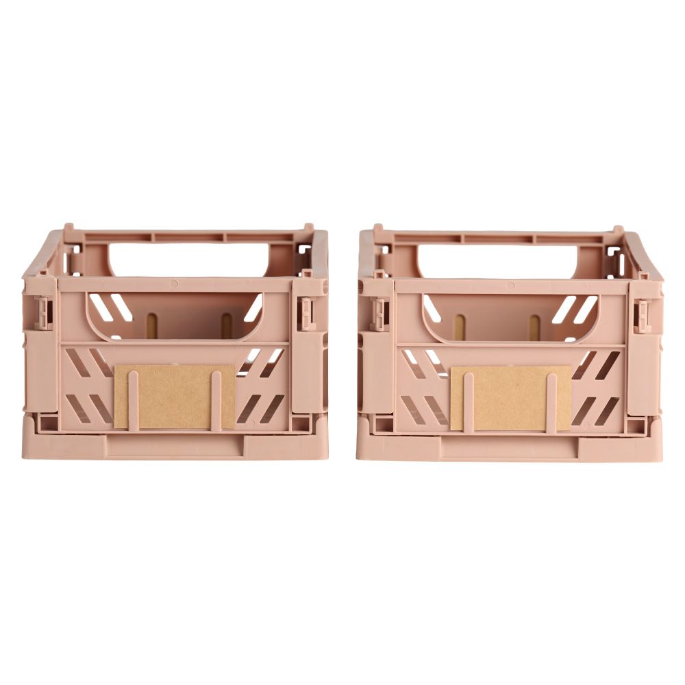 CAJA ALMACENAJE PLEGABLE ARENA 25 x 16,5 x 10 cm SET 2 PIEZAS - Imagen 2