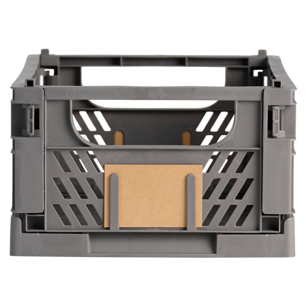 CAJA ALMACENAJE PLEGABLE GRIS 33 x 24,5 x 15 cm - Imagen 2