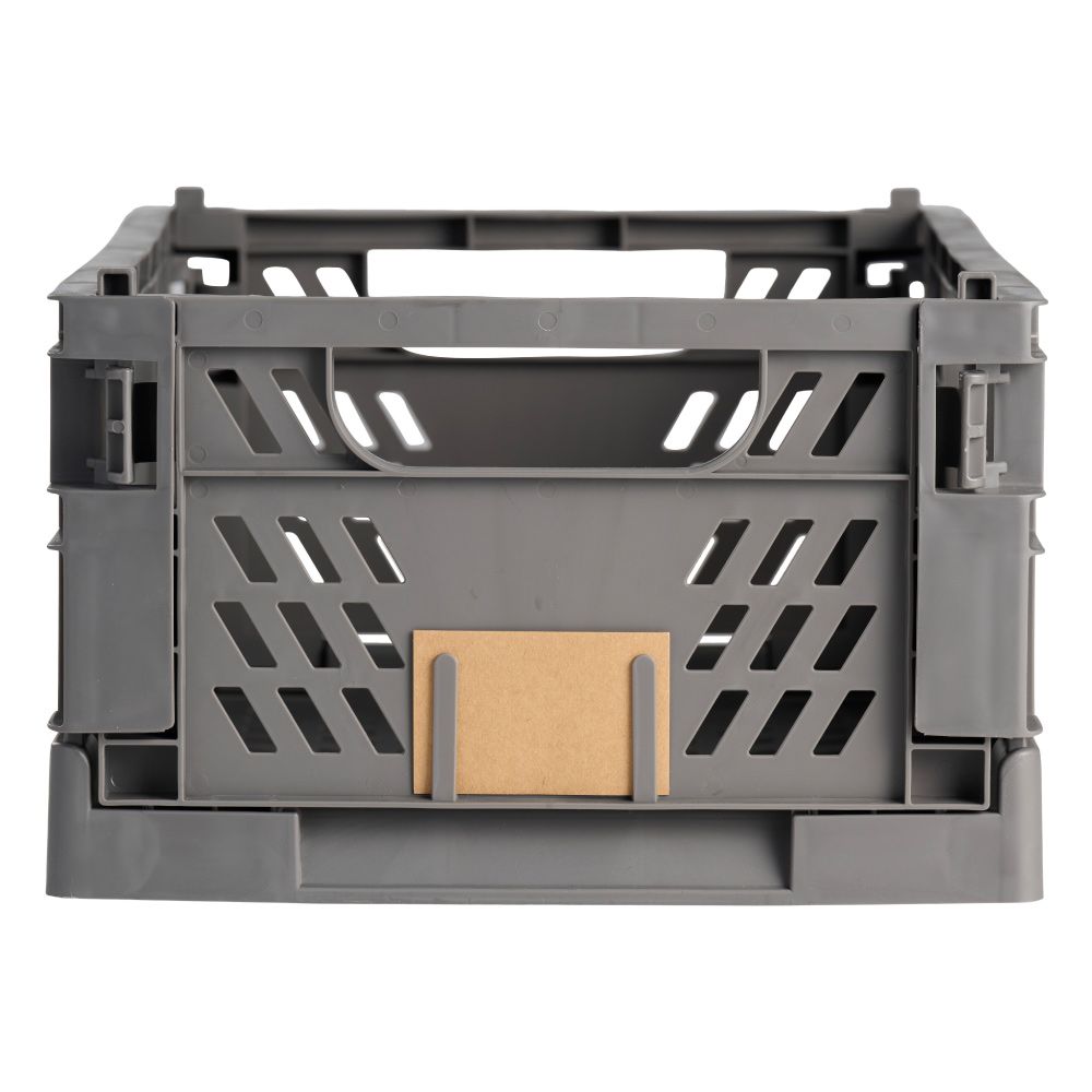 CAJA ALMACENAJE PLEGABLE GRIS 50 x 33 x 25 cm - Imagen 2