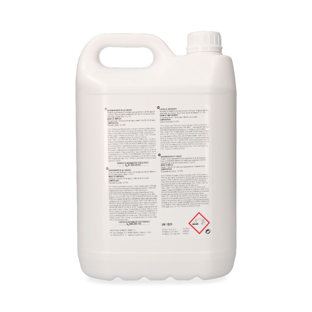 INCREMENTADOR DE PH LÍQUIDO, GARRAFA 5 L - Imagen 2
