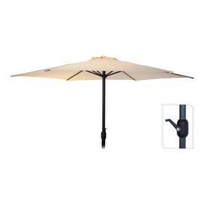 PARASOL PARA JARDÍN, CREMA, Ø300 x 248 cm