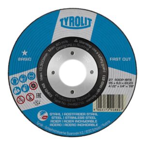 DISCO DESBASTE 27C Ø115 x 6 x 22,23 mm