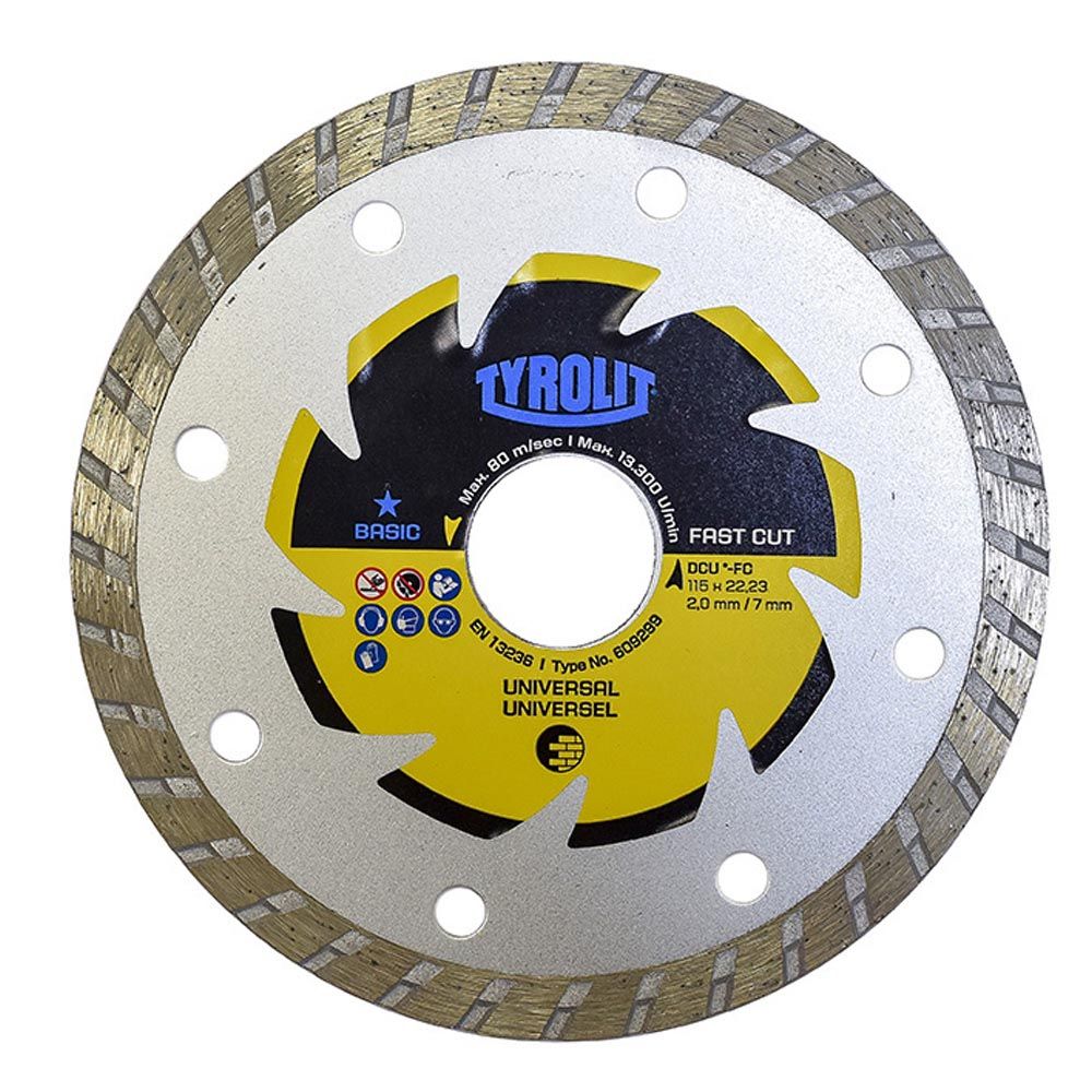 DISCO DIAMANTADO CONTINUO C3R Ø115 x 2,0 x 22,23 mm