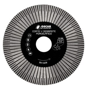 DISCO CORTE Y DESBASTE PORCELANICO PRO Ø125 x 20 x 22,2 mm