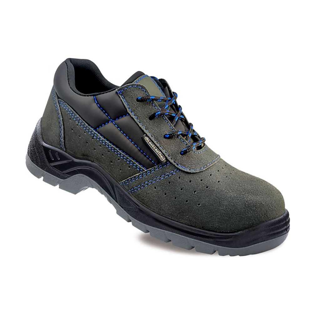 ZAPATOS DE SEGURIDAD PIEL SERRAJE PERFORADO S1P METALFREE TALLA 44