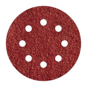 HOJAS DE LIJAR ADHESIVAS DE CORINDÓN PERFORADAS, Ø125 mm, GRANO 120, 5 uds