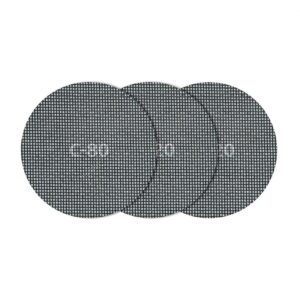TEJIDOS DE REJILLA ADHERENTES CARBURO DE SILICIO Ø125 mm, GRANO 80/120/220, 5 uds