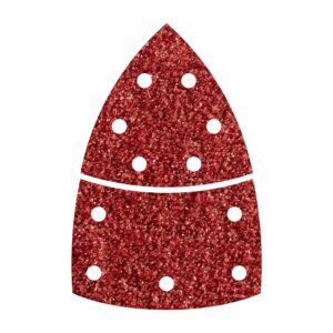 HOJAS DE LIJAR ADHESIVAS DE CORINDÓN PERFORADAS TRIANGULAR, GRANO 80, 10 uds