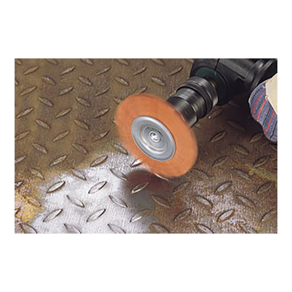 CEPILLO DE DISCO DE NYLON, VÁSTAGO HEXAGONAL ¼ pulg, Ø75 x 10 mm - Imagen 2