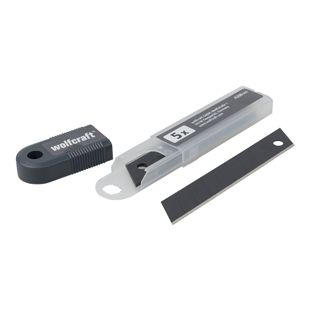 SET 5 CUCHILLAS SEPARABLES DE 18 mm PRO SHARP NEGRAS