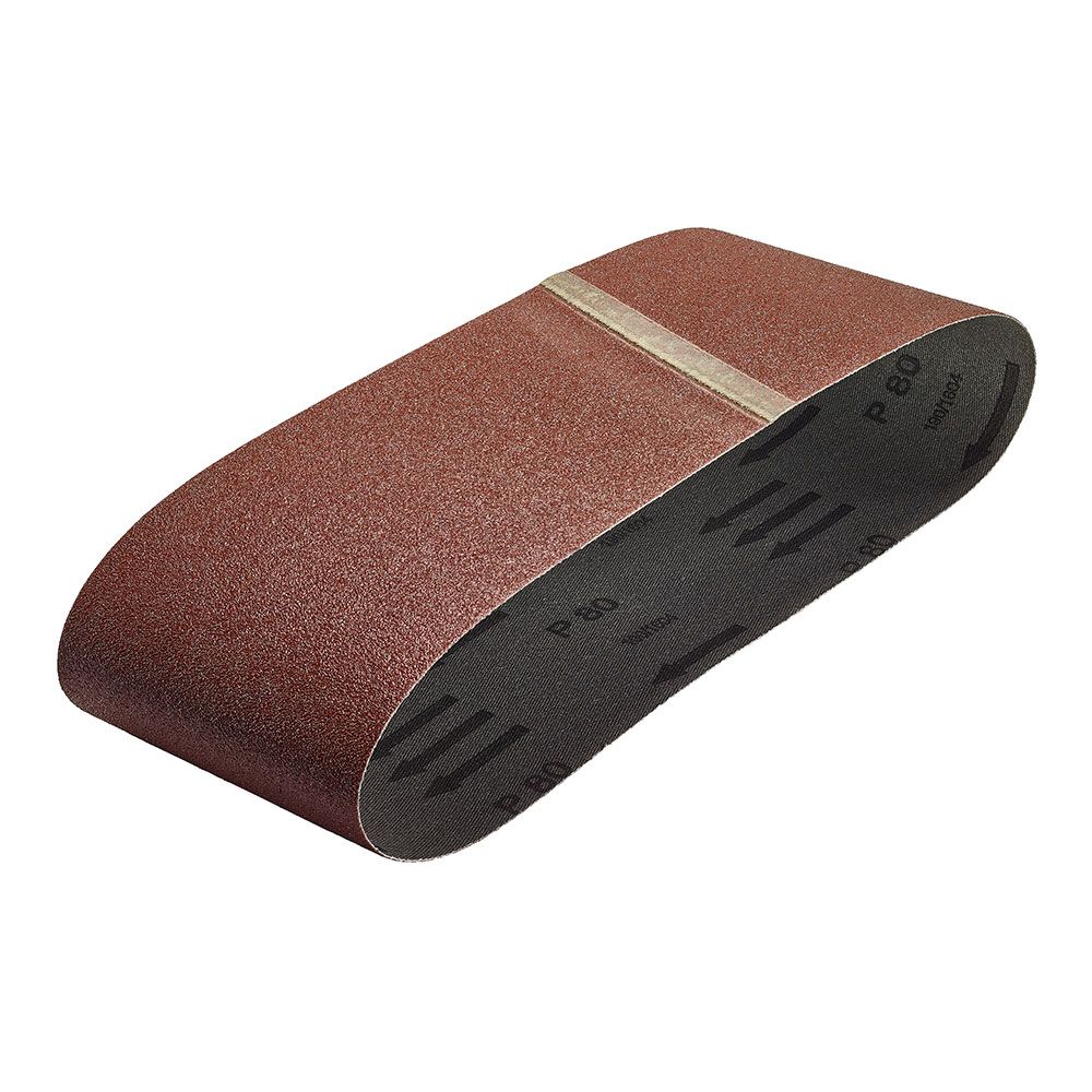 LIJAS DE BANDA, CORINDÓN, 76 x 457 mm, GRANO 80, 3 uds