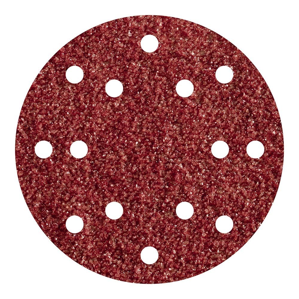 DISCOS ADHESIVOS DE LIJAR CORINDÓN, PARA EXC., Ø150 mm, GRANO 80, 5 uds