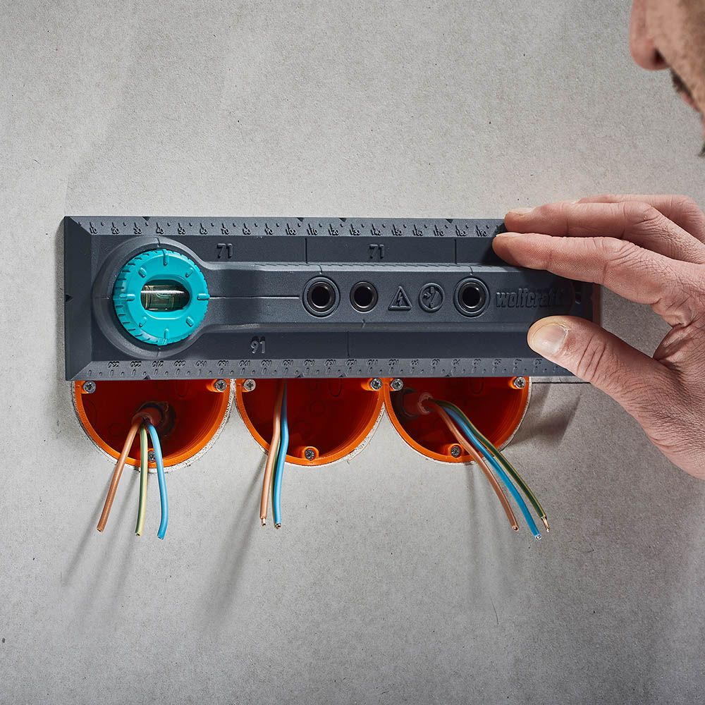 PLANTILLA DE PERFORACIÓN ELECTRICIDAD, PARA MEDIDAS DE 71 Y 91 mm - Imagen 8