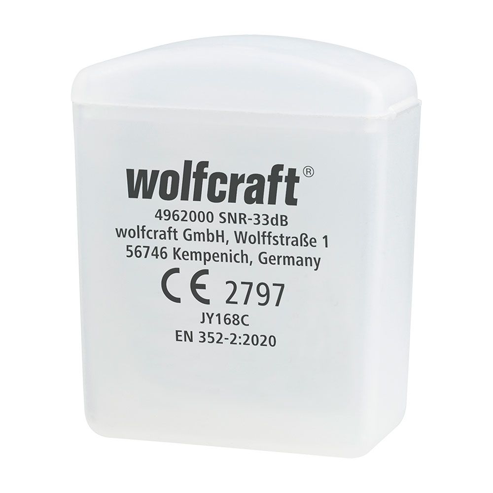 1 PAR DE TAPONES CON CORDÓN Y ESTUCHE (CE) 4962000 WOLFCRAFT - Imagen 5