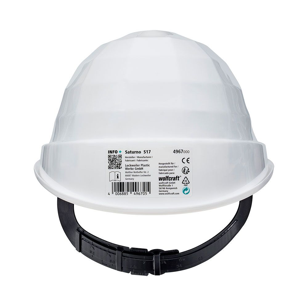 CASCO DE SEGURIDAD, BLANCO (CE) 497000 WOLFCRAFT - Imagen 4