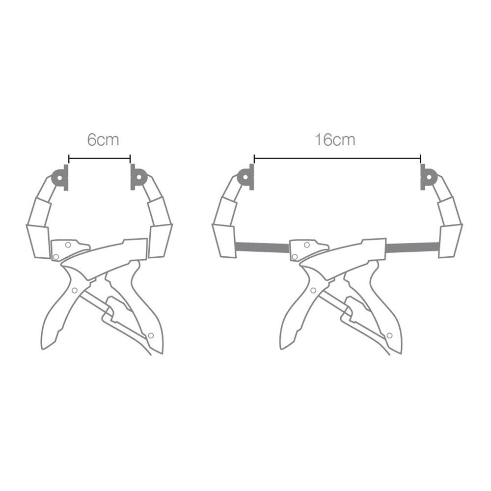 PINZA DE PRESIÓN EXTENSIBLE 16 cm - Imagen 3