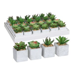 MACETA DE SUCULENTA VERDE, 4 MODELOS DIFERENTES. PRECIO POR UNIDAD